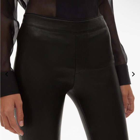 HELMUT LANG Genuine Leather Pants - Black Leather Pants - Size 2 - NWoT! - Picture 4 of 4